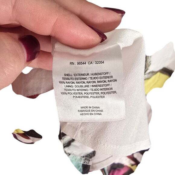 Anthropologie Tabitha Womens Abstract Floral Sleeveless Midi Dress Multicolor 6 - Picture 6 of 7